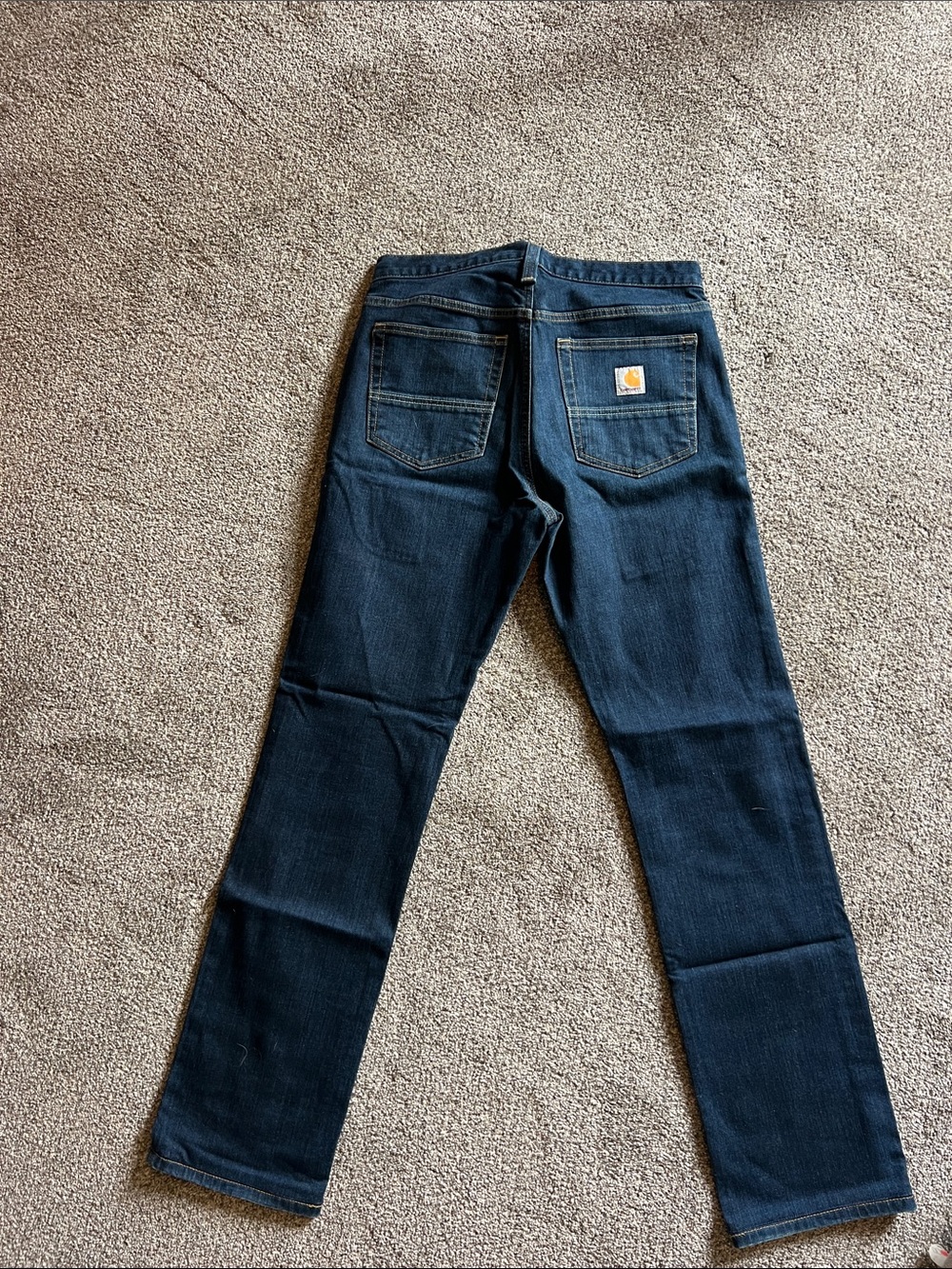 Carhartt Men’s Straight Jeans - Deep Indigo Blue